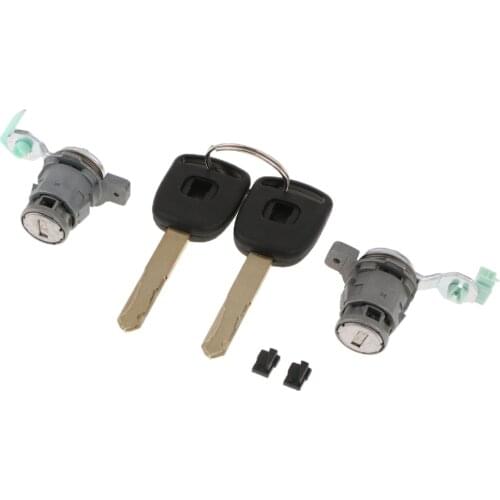 2X Left & Right Door Lock Cylinder w/ 2 Keys for Honda Civic CR-V