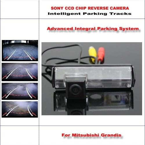 Car Back Rear Reverse Camera For Mitsubishi Grandis/Space Wagon 2003-2011 HD Intelligent Parking Tracks CAM