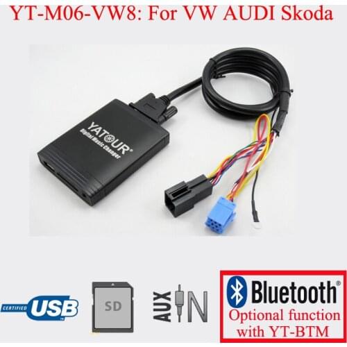 Yatour car stereo USB SD AUX Player for VW AUDI Skoda Seat 8PIN