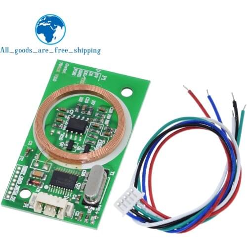 RFID UART Reader Wireless Module 3Pin 125KHz Card Reading EM4100 8CM DC 5V for IC Card PCB Attenna Sensor Kits for Arduino