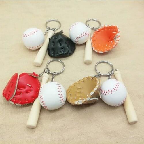 Baseball Sports Keychains Creative Baseball Fan Products Unisex Bags Hanging Souvenirs Birthday Gifts