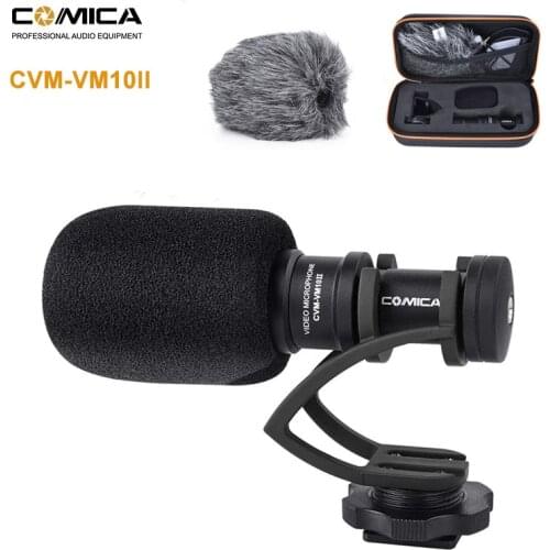 Comica CVM-VM10II Mini Video on-camera Microphone Interview Recording Mic for Gopro Cameras DSLR iPhone Smartphones