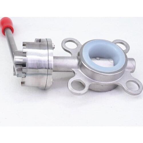 DN40 1.5" SS304 Stainless Steel Sanitary Wafer Type Butterfly Valve Brew beer Dairy Product