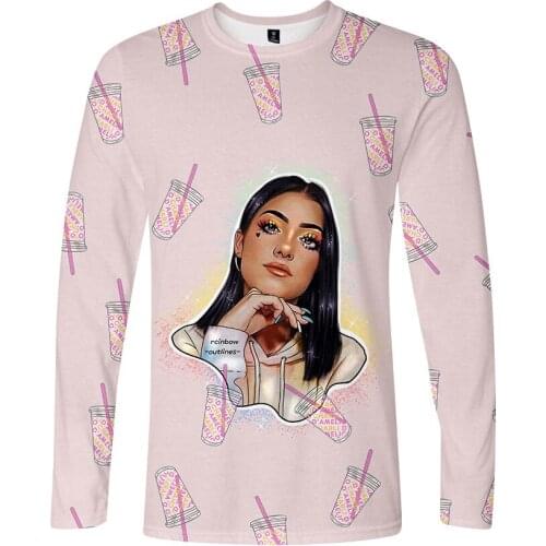 Charli Damelio T Shirt Men Women T-shirt Ice Coffee Splatter Harajuku Tops Unisex Clothes Long Sleeve Top Streetwear O-neck Tee