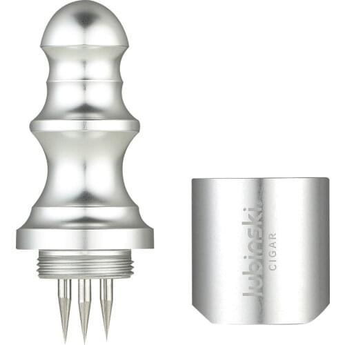 LUBINSKI New Arrival Metal Cigar Needle Punch Portable Puncher Cutter Tobacco Sharp Draw Enhancer Tool W Cigar Holder
