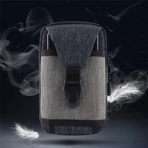 Multi-purpose Waist Bag Casual Super Large Capacity 7 Inch Mobile Phone Pockets Patchwork Male Card Holder Change Bags