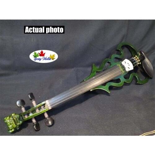 Newly model Song carved dragon head 4/4 electric violin,solid wood #9037