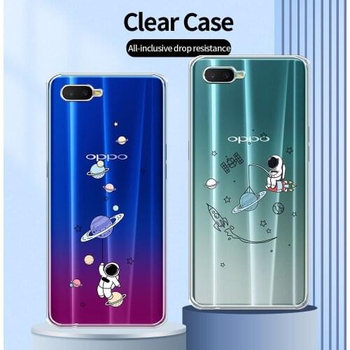For OPPO K1 Case Transparent Case For OPPO R15X Protective Back Cover For OPPO R17 RX17 Neo Clear Phone Bag on OPPO AX7 Pro Capa
