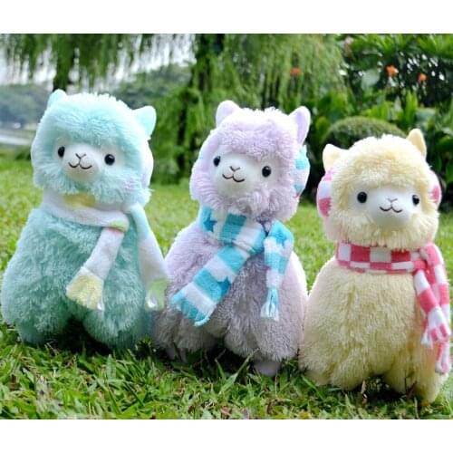 35cm 45cm Cute Kawaii Cartoon Baby Brinquedos Alpaca Sheep Stuffed Cotton Pillow Cushion Soft Plush Doll Gift