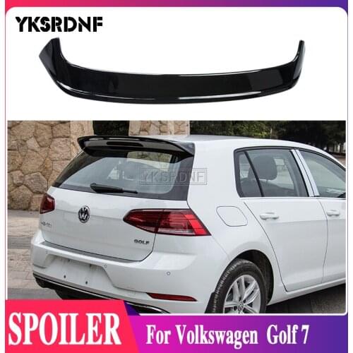 For Volkswagen VW Golf 7 Spoiler 2014-2019 Car ABS Plastic Unpainted Primer Color Rear Trunk Boot Wing Spoiler