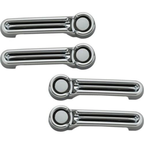 Triple Chrome Plated ABS 4 Door Handle Cover + Tailgate Handle Cover For Jeep Liberty 2008-2014