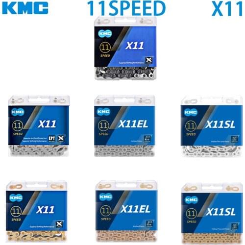 KMC Bike Chain X11 Bicycle Chain 11 Speed Bicycle Chain With Original Box And Magic Button For Mountain Road Bike Parts