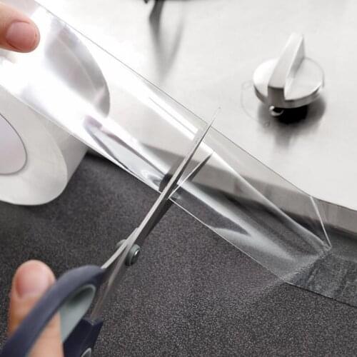 Home Kitchen Sink Gap Waterproof Mold Strong Self-adhesive Transparent Tape Bathroom Gap Self-adhesive Water Seal Tool