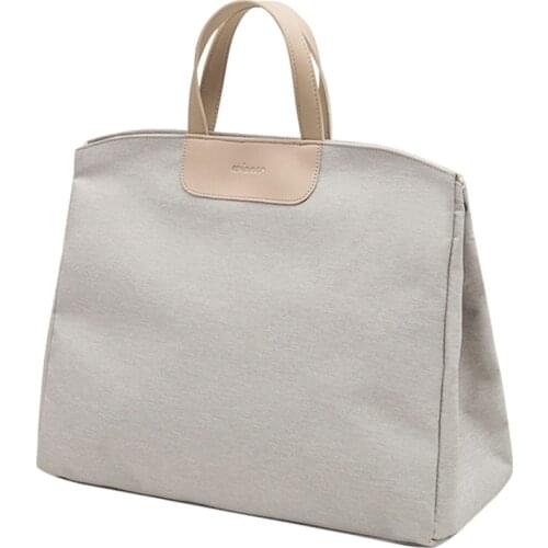 Women Mom 15" Laptop Bags Shoulder Messenger Bag Super Large Capacity Womens Briefcase Korean Canvas A4 Document Office Bag