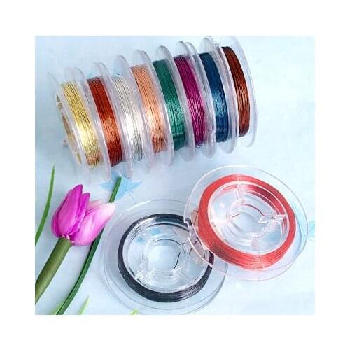 1 0 Roll Multicolor Tiger Tail Tigertail Wire Beading Cords CHIC