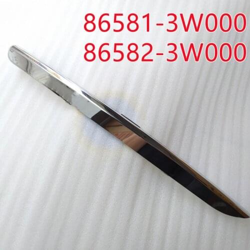 1 pair Mirror Chrome Front Bumper Fog Light Lamp Eyelid Eyeline Trim Cover Garnish for Kia Sportage R 865823W000 865813W000