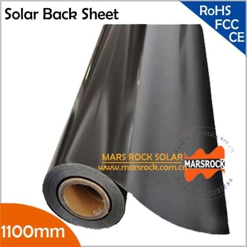 10 Meter/Lot 1100mm Width 0.3mm Thickness Black TPT Back Sheet for Making Solar Panel, Solar TPT Back Sheet Laminated Material
