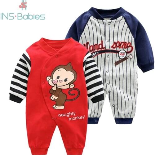 2020 New Baby Cotton Rompers Newborn-12M Pajamas Infant Cartoon Animal Costumes Christmas Baby Clothing High Quality Jumpsuit