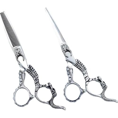 440C Japanese Stainless Steel Hair Cutting Shears Hairdressing Hand Barber Scissors For Professional SALON ASTM