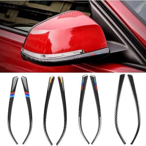 Carbon Fiber Rearview Mirror Anti-rub Strip Car Sticker Anti-collision Strip Accessories for BMW F30 F31 F32 f33 F34 (2012-2020)