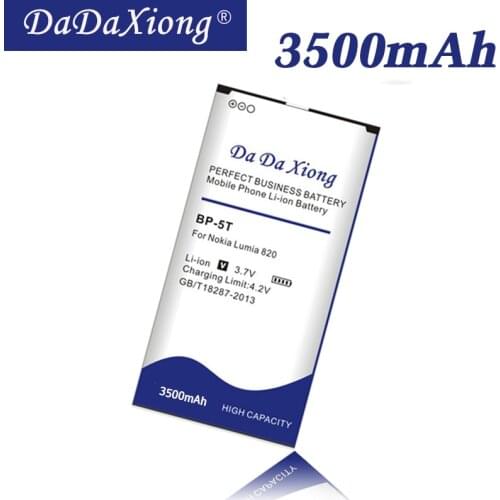 DaDaXiong 3500mAh BP5T BP-5T Phone Battery For Nokia Lumia 820 Arrow RM-878 825 Lumia 820T Lumia 820.2 Lumia 825 Phone Battery