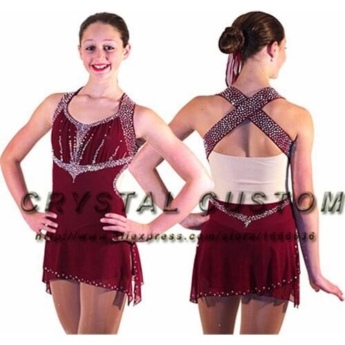 Girls Figure Skating Dresses For Competition Fashion New Brand Ice Skating Dresses For Women DR3450