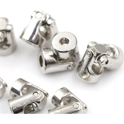 For 4*3mm/4*4mm/5*4mm/5*5mm/5*6/6*6mm RC Boat Metal Cardan Joint Gimbal Couplings Universal Joint