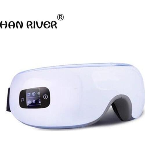 Electric Air pressure Eye massager with mp3.Wireless Vibration Magnetic heating therapy massage device.myopia care device