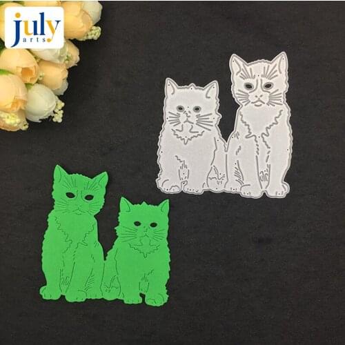 Julyarts Cats Back View Metal Cutting Dies for Scrapbooking Embossing Decorative Crafts Supplies DIY Paper Cards Making