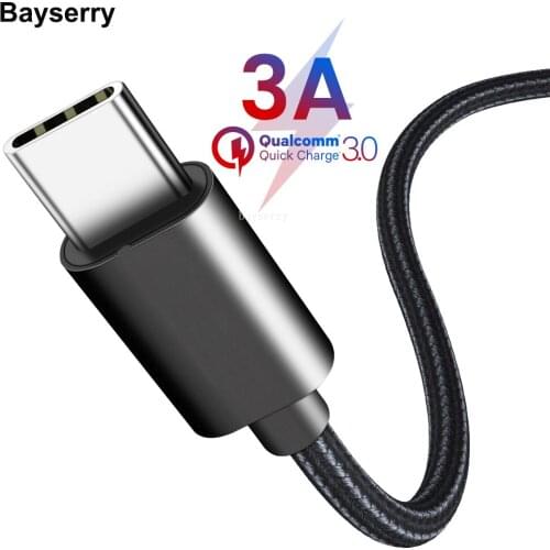 USB Type C Cable Fast Charging for Huawei P30 Xiaomi Mi 11 Redmi Note 9 8 7 Pro Charge 3.0 USB Type C Cable for Samsung S21 S20