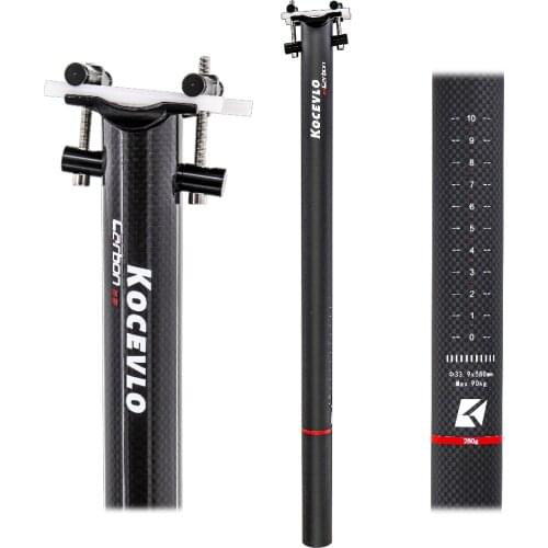 Kocevlo folding bike seatpost 33.9*580mm carbon fibre bicycle seatpost for dahon Brompton folding