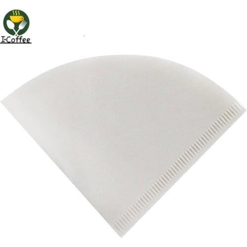 V60 Coffee Paper V-Type Raw Wood Pulp Cone Paper Pour-over Coffee 1- 2Cups V01 Filter Cup 50 Pieces
