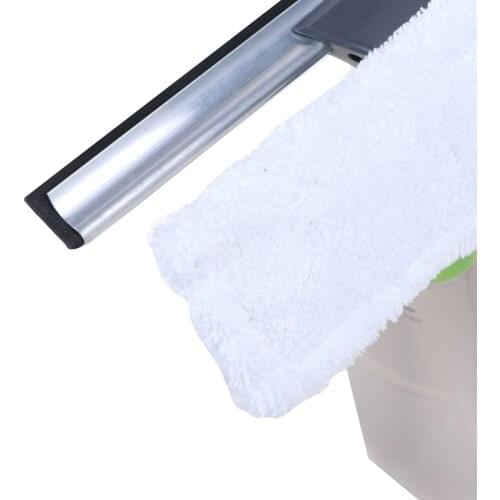 3 In 1 Spray Schraper Glas Borstel Window Cleaner Wiper Zuigmond Doek Pad Kit
