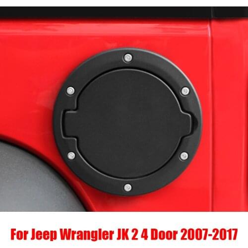 Tank Covers Cap for Jeep Wrangler JK 2007-2017 Car Fuel Filler Door Cover Gas Tank Cap Auto Accessories Vodool Brand free ship