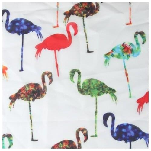 LEO&LIN Color Flamingo Chiffon European Root Yarn Air Layer Other Polyester Fiber Digital Printing Spot Fabrics 50cm