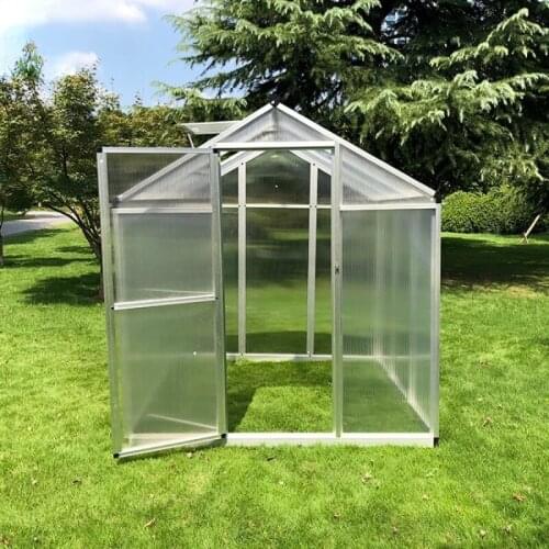 Metal frame backyard agricultural aluminium flower greenhouse