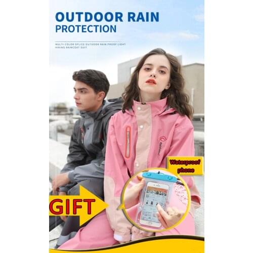 GAMAGE Raincoat Rain Pants Suit Mens Long Full Body Rainstorm Resistant and Waterproof Thick Point Motorbike Cycling raincoat