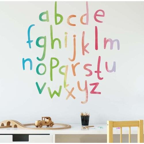 Large size Wall Art Decal Vinyl Alphabet Sticker ,kids children alphabet wall decal