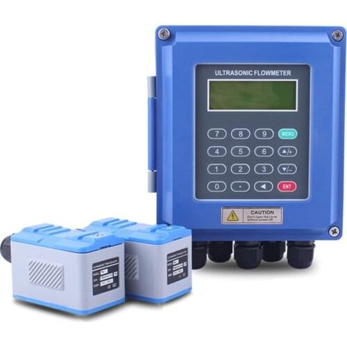 Wall mounted clamp on ultrasonic beer flow meter