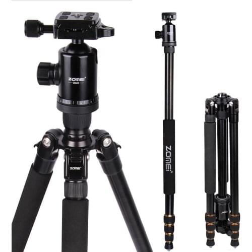 Zomei Z688 Aluminum Portable Tripod Monopod With Ball Head Photographic Z-818 Travel Compact For Digital SLR DSLR Camera Stand