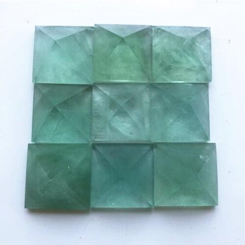 Dropshipping Natural Green Fluorite Quartz Crystal Pyramid Point Healing As Gift Natural Quartz Crystals Decoration