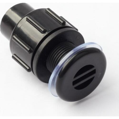 3pcs I.D 20mm Water Tanks Strong Drainage Joints Aquarium Fish Tank Drain PVC Pipe Connectors Clamp 20-22mm Hole Glass