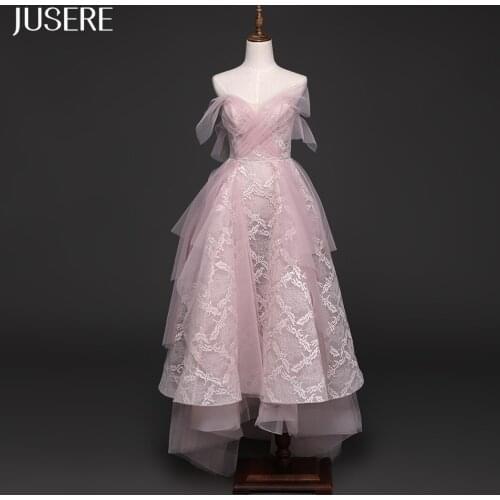 Pink A-line Strapless Evening dress lace up back prom dress ankle length sweetheart party dress