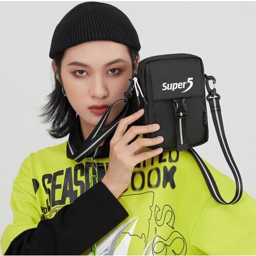 Streetwear Side Bag For Men Fashion Korean Mens Shoulder Bag Women Casual Phone Bag Neck Waterproof Unisex Stylish Crossbody