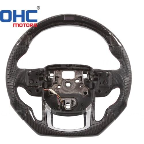 Carbon Fiber LED Steering Wheel Compatible for Range Rover Discovery SVR Sport Evoque Defender