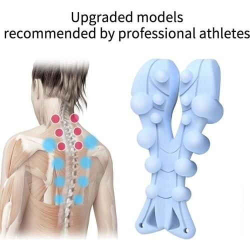 Upgraded Color Cervical Spine Massager Rich Package Back Shoulder Student Humpback Correction Shiatsu Spine Home