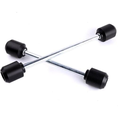 Universal Motorcycle Front Rear Axle Fork Crash Sliders For Kawasaki Z250 Z300 NINJA 250 NINJA 300 Versys 250 Versys 300