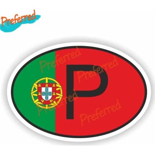 High Quality Motorcycle Personality P PORTUGAL COUNTRY CODE Accessories Car Sticker Decal