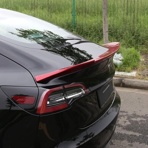 High quality ABS rear spoiler black suitcase for Tesla model 3 2017 2018-2021
