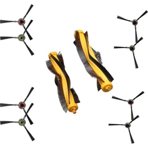 2 Pcs Main Brush+8 Pcs Side Brush for Ecovacs Deebot M81 DM81PRO M85 M88 OZMO 610 930 900 DR95 DR96 DR97 DR98 Vacuum Cleaner